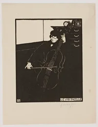 Das Cello, aus der Serie "Musikinstrumente", 1896-97