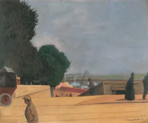 Der Eingang zur Alma-Brücke
