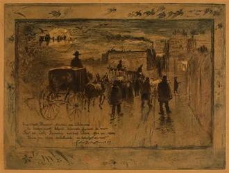 Convoi Funèbre am Boulevard de Clichy Trauerzug am Boulevard de Clichy, 1887