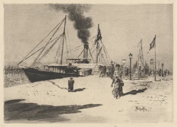 Embarcadere à Trouville, 1877