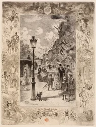 Der Nationalfeiertag auf dem Boulevard de Clichy