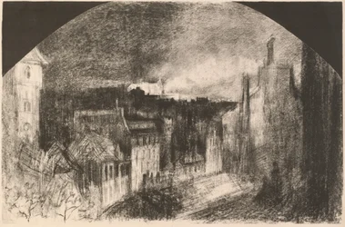 Montmartre am 14. Juli, Bastille-Tag in Montmartre, 1892