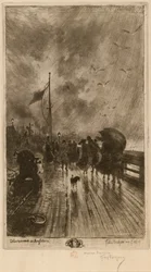 Un Débarquement en Angleterre, Landung in England 1879