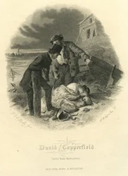 David Copperfield: Gerettet vor der Zerstörung, graviert von H.B. Hall und Söhne, 1867