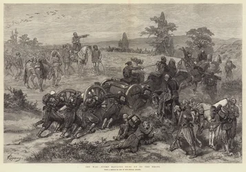 Der Krieg, Türken ziehen Kanonen an die Front