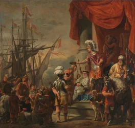 Aeneas am Hof von Latinus
