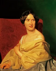 Anna Bayer, die zweite Gattin Waldmüllers, als Braut