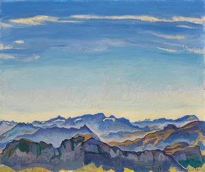 Die Waadtländer Alpen von den Rochers de Naye aus