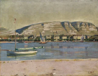 Genfer Hafen und der Saleve, 1878