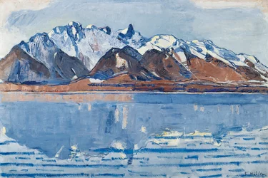 Thunersee mit Stockhornkette, ca. 1913