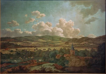 Blick von Aschaffenburg nach Goldbach