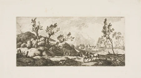 Landschaft - Junge mit Pferd