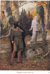 Wolfram sah ihr nach, Illustration aus Die Geschichten von Wagners Opern, veröffentlicht von George Harrap & Co Ltd, 1932