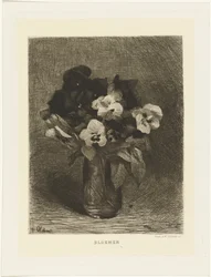Veilchen in einer Vase