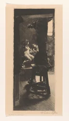 Im Atelier des Bildhauers