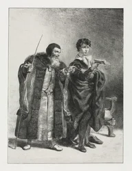 Hamlet: Polonius und Hamlet, 1834