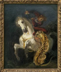 Jaguar greift einen Reiter an