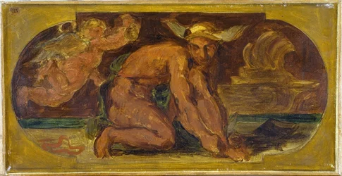 Mercure: Skizze für den Salon de la Paix im Hôtel de Ville, Paris, zwischen 1849 und 1852