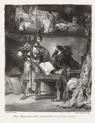 Mephisto erscheint Faust