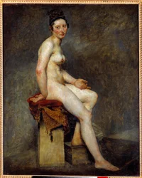 Sitzender weiblicher Akt, genannt Mademoiselle Rose