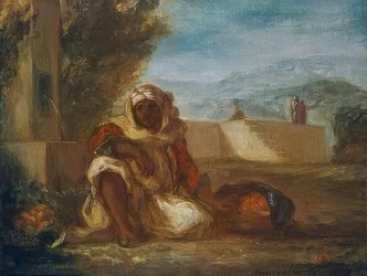 Orangenverkäufer in Marokko