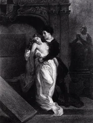 Romeo und Julia - Gravur von Eugène Delacroix