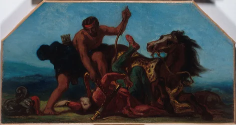 Skizze für den Salon de la Paix im Pariser Rathaus: Herkules besiegt Hippolyta, Königin der Amazonen, zwischen 1849 und 1852