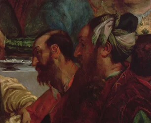 Studie von zwei Köpfen (nach Die Hochzeit zu Kana von Veronese), 1820