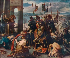 Der Einzug der Kreuzfahrer in Konstantinopel, 1840, 1911