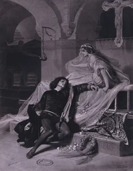 Szene aus Shakespeares Romeo und Julia (Akt V, Szene 3)