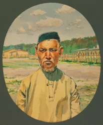 Ein tatarischer Gefangener der russischen Armee in Gustrow