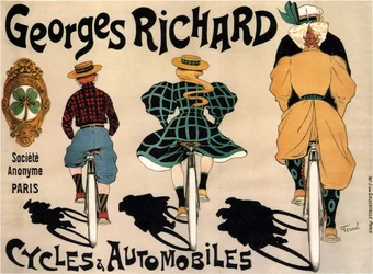 Fahrräder und Autos Georges Richard, 1896