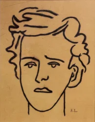 Porträt, Musée Arthur Rimbaud, Charleville-Mézières, Ardennen, Frankreich