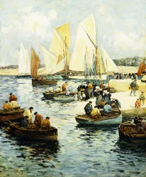 Rückkehr der Fischer nach Concarneau