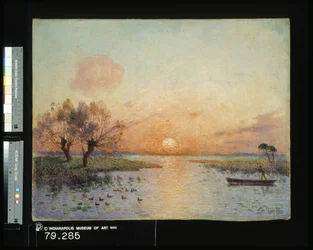 Der Teich bei Sonnenuntergang (La Mare Au Coucher Du Soleil)