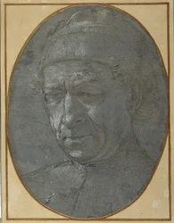 Kopf eines älteren Mannes mit Mütze