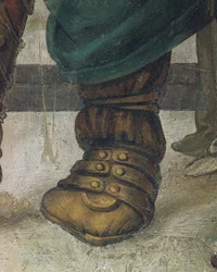 Der heilige Philipp vertreibt den Drachen aus dem Tempel von Hieropolis (Detail)