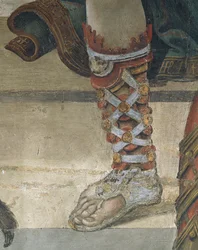 Heiliger Philipp vertreibt den Drachen aus dem Tempel von Hieropolis (Detail)
