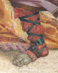 Heiliger Philipp vertreibt den Drachen aus dem Tempel von Hieropolis (Detail)