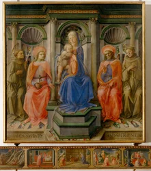 Madonna mit Kind und vier Heiligen