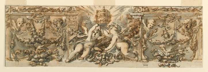 Zeichnung, Dekoration eines Frieses, ca. 1770