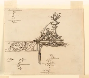 Zeichnung, Entwurf für einen Rahmen, 1750–75