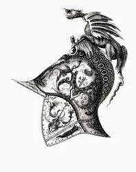 Damastierter Helm von König Franz I. von Frankreich, 1855