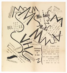 Parole consonanti vocali numeri in Libertà. I paroliberi Futuristi, 1915.