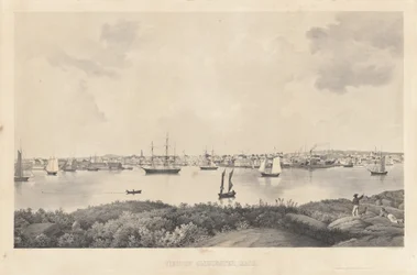 Blick auf Gloucester, Mass.