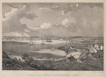 Ansicht der Stadt Gloucester, Mass.
