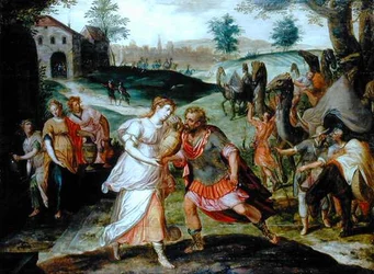 Eliezer und Rebecca am Brunnen, ca. 1580