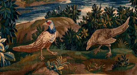 Flämischer Wandteppich. So genannte Verdure. Atelier von Oudenaarde. 17. Jahrhundert.