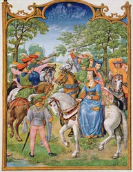Fol 5v Der Monat Mai: Fest der Bäume, aus dem Breviarium Grimani, ca. 1515