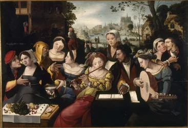 Der verlorene Sohn bei den Kurtisanen, ca. 1530